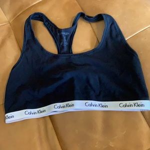Calvin Klein black sports bra L
